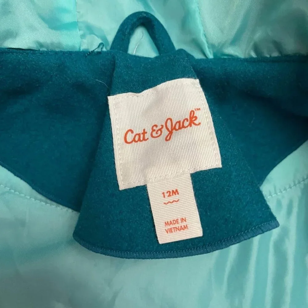 Cat & Jack Girls Owl Poncho Jacket‎ 12 Months